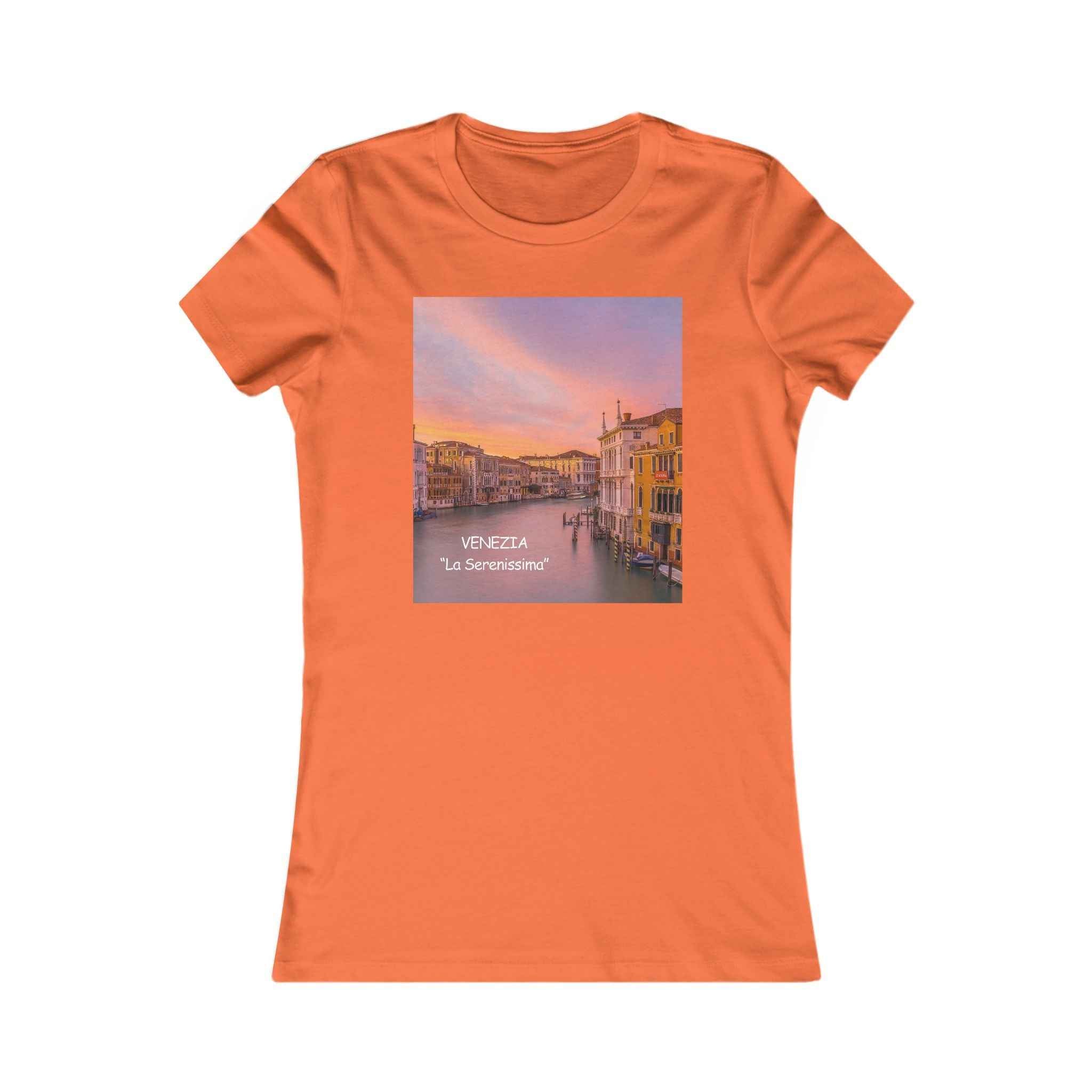 Venice Sunset Canal Women's Tee — Travel Graphic Shirt